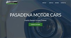 Desktop Screenshot of pasadenamotorcars.com